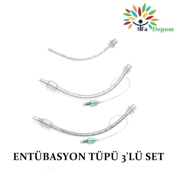 Entübasyon Tüpü  3'LÜ -SET      ( ENDOTRAKEAL TÜP BALONLU )