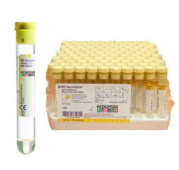 100 Adet ACD-A Tüpü | 8.5 ml 16x100 ml | 366645 Bd 364606 ACDA 1.5ml