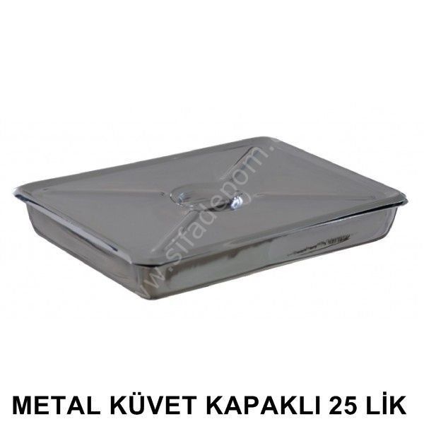 Metal Küvet Kapaklı 25 Lik