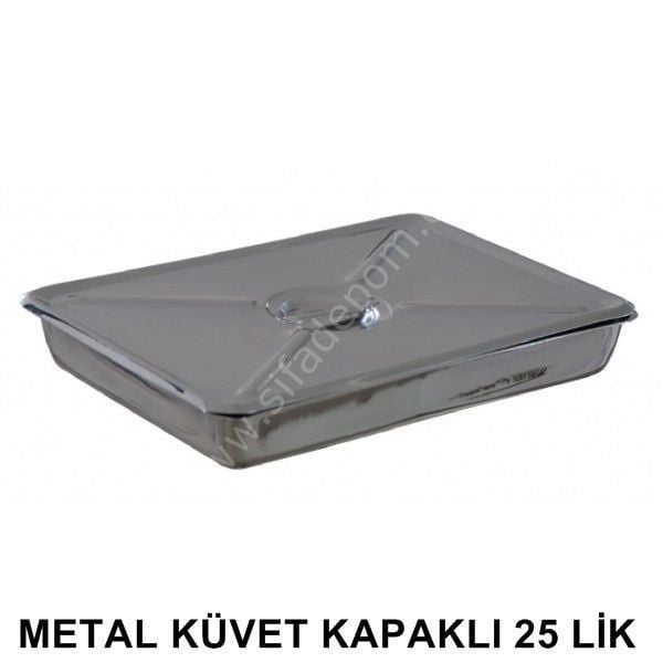 Metal Küvet Kapaklı 25 Lik