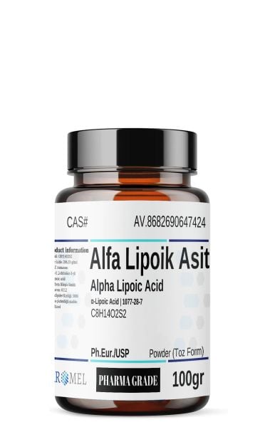 Aromel Alfa Lipoik Asit | 100 gr | ‎Alpha Lipoic Acid