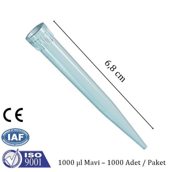 Mavi Pipet Ucu 1000 µl | 1000/Paket
