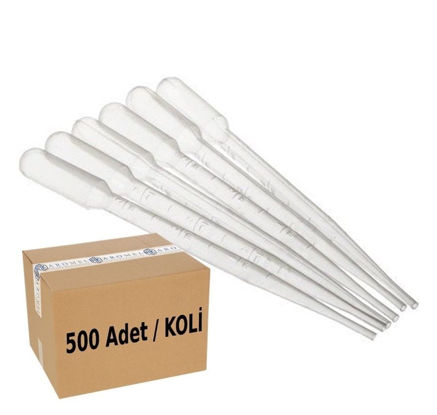Pastör Pipet 3ml | 500 Adet | Plastik Damlalık