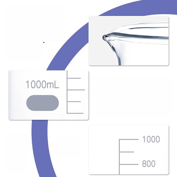 Cam Beher | 400 ml | Taksimatlı | Isıya Dayanıklı