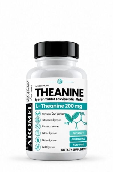 Aromel Teanin Tablet 60 Adet  | 200 mg L-Theanine içeren Takviye Edici Gıda