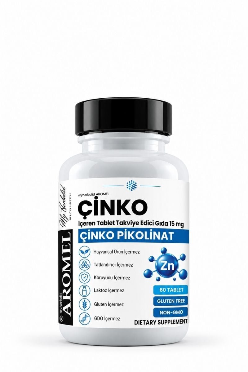 Aromel Çinko Tablet 60 Adet  | Çinko Pikolinat içeren Takviye Edici Gıda