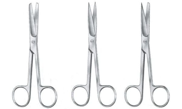 Cerrahi Makas 16,5 cm Küt / Sivri