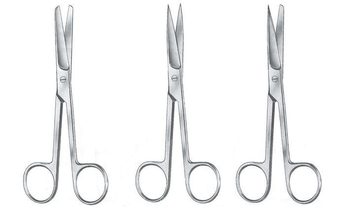 Cerrahi Makas 14,5 cm Küt / Sivri