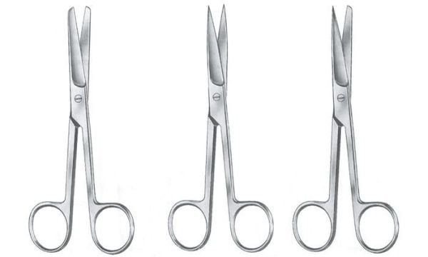 Cerrahi Makas 14,5 cm Küt / Sivri