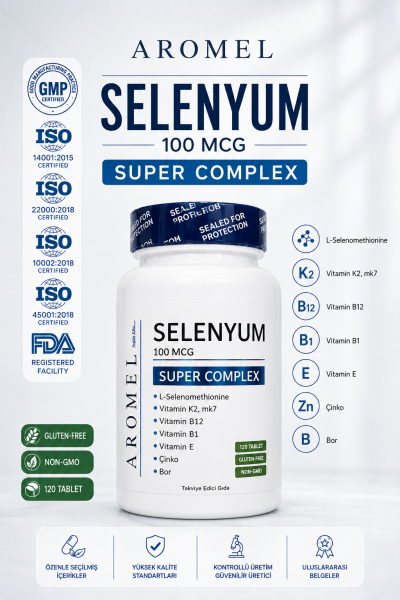 Selenyum 120 Tablet x 3 Adet | 100 mcg | Super Complex