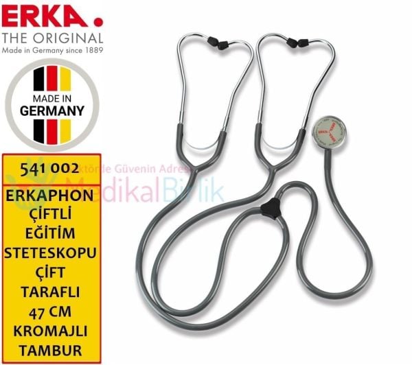 Erka Erkaphon ÇİFTLİ EĞİTİM Steteskopu Kromajlı 541 002