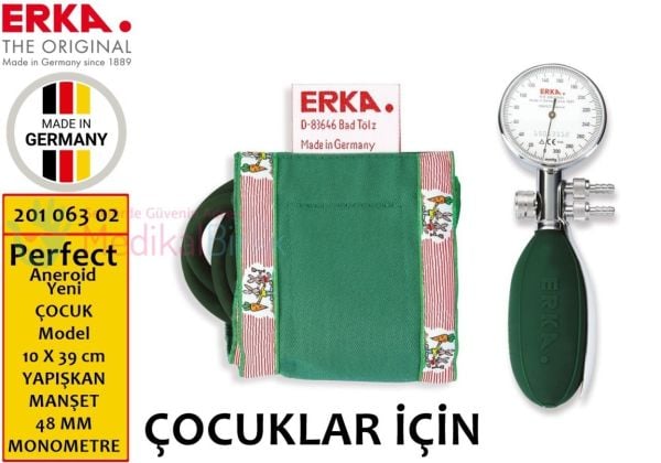Erka Perfect Aneroid ÇOCUKLAR İÇİN YAPIŞKANLI MANŞET Tansiyon Aleti 201 063 02