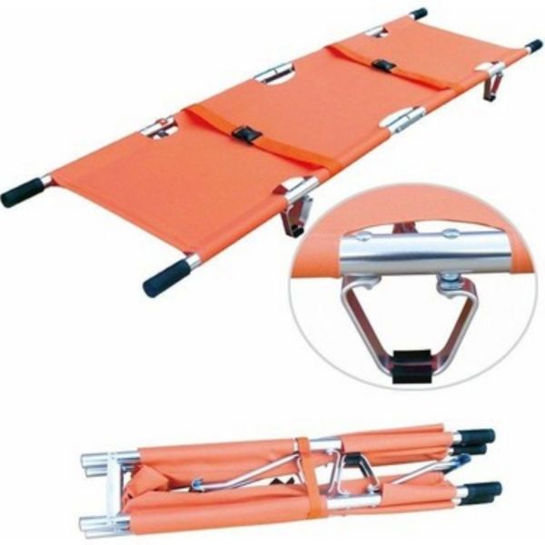 Dörde Katlanır Sedye | Pole Sedye | Sahra Tipi Sedye | 4'e Katlanır Sedye S-508A