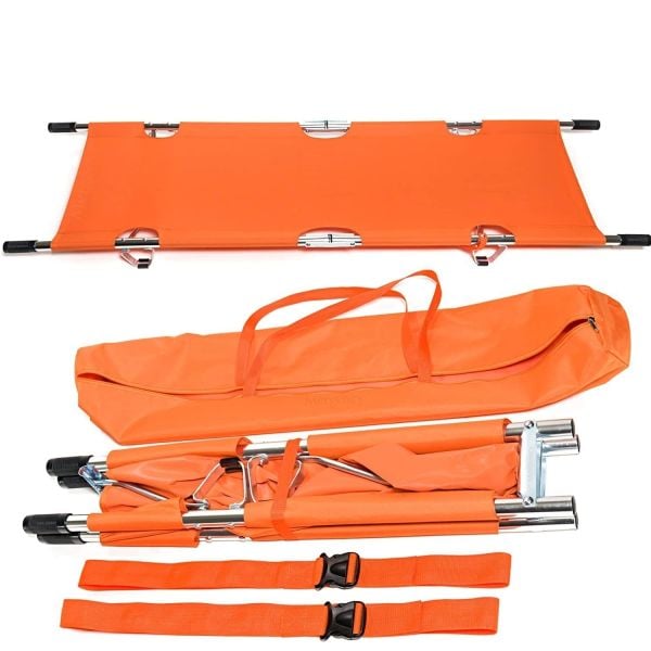 Dörde Katlanır Sedye | Pole Sedye | Sahra Tipi Sedye | 4'e Katlanır Sedye S-508A