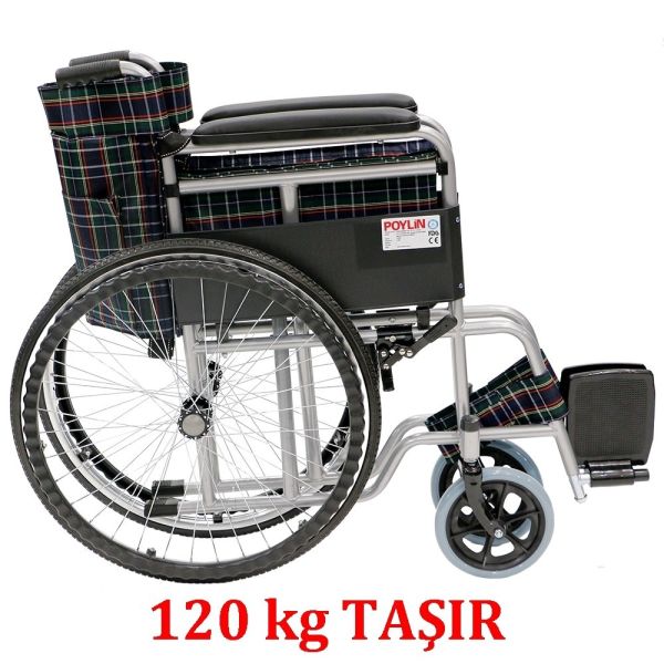 Poylin P100 | Manuel Tekerlekli Sandalye 120kg Taşır