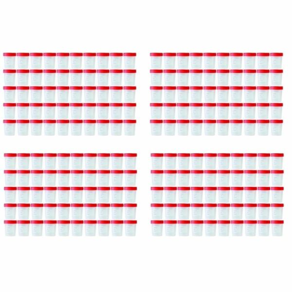 Numune Kabı 250 ml | 200 Adet | Steril Poşetli Numune Saklama Kabı