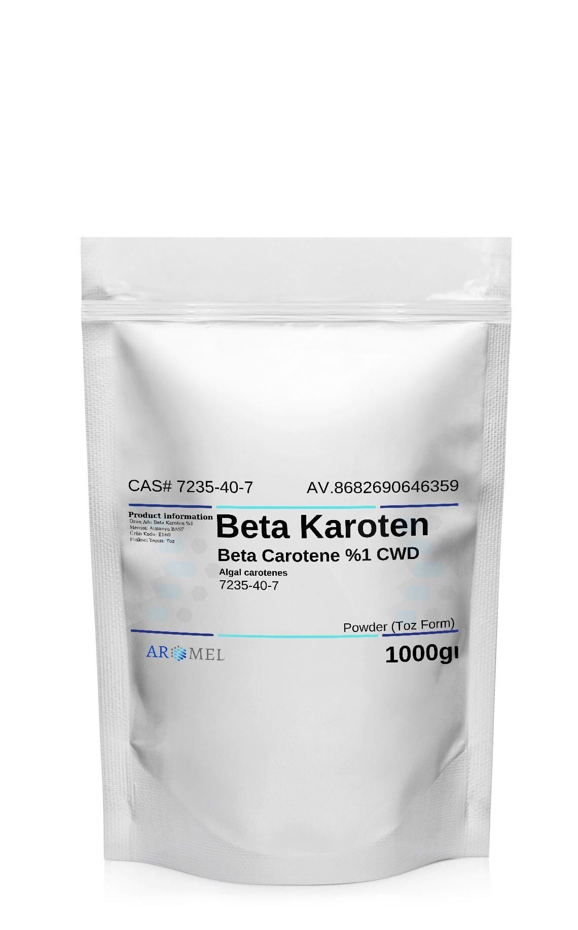 Aromel Beta Karoten | 1000 gr | Beta Carotene %1 CWD