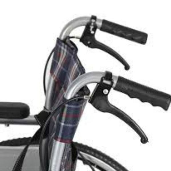 Frenli Tekerlekli Sandalye | Hasta Engelli Arabası | Katlanabilir, Frenli, Emniyet Kemerli