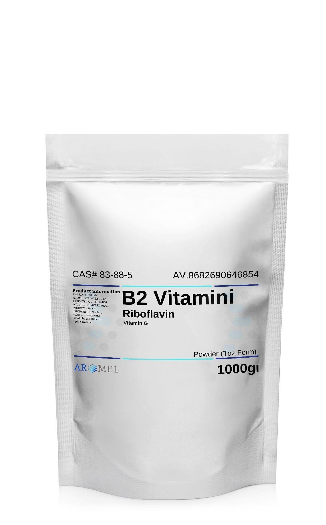 Aromel B2 Vitamini Riboflavin | 1 Kg | Riboflavin Vitamin G