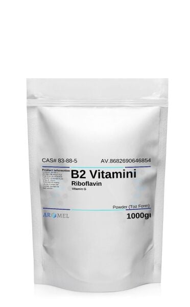 Aromel B2 Vitamini Riboflavin | 1 Kg | Riboflavin Vitamin G