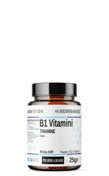 Aromel B1 Vitamini Tiamin | 25 gr | Thiamine HCL