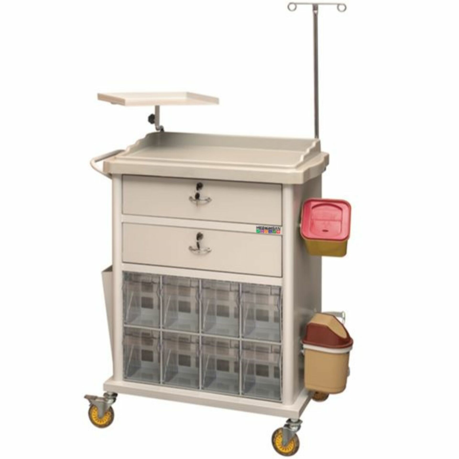 ilaç Dağıtım Arabası | Pansuman Arabası | 8 Gözlü Acil Arabası