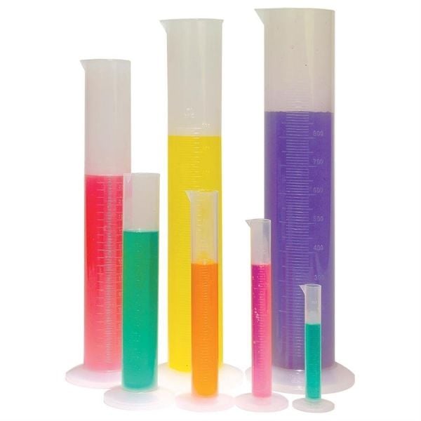 Plastik Mezür 100ml | Dereceli Silindir | PP Kabartma Skalalı Ölçü Kabı Boş Ölçek