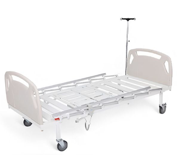 2 Motorlu Hasta Karyolası | ABS Başlıklı | Yatak Dahil | Lüx Korkuluk