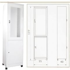 İlaç ve Ecza Dolabı | Metal Altı Kapaklı | Tek Kapılı Malzeme Dolabı