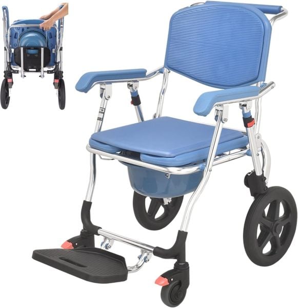 Banyo Sandalyesi | Tuvalet Sandalyesi | Klozetli Tekerlekli Sandalye | Dışarıda Kullanılır