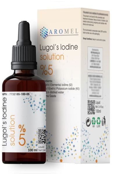 Aromel Lugol Çözeltisi %5 lik | 100 ml | Lugols iodine Solution