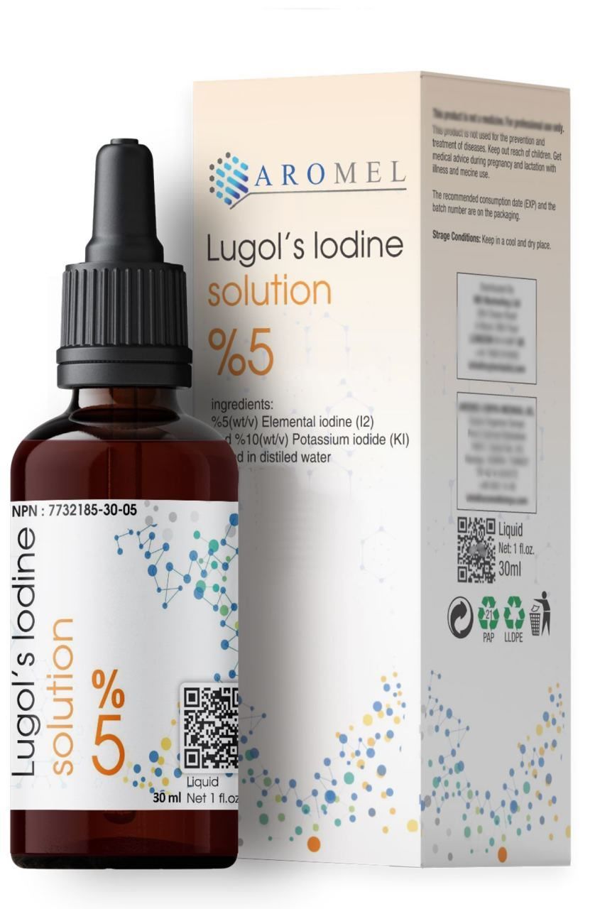 Aromel Lugol Çözeltisi %5 lik | 30 ml | Damlalıklı Şişe