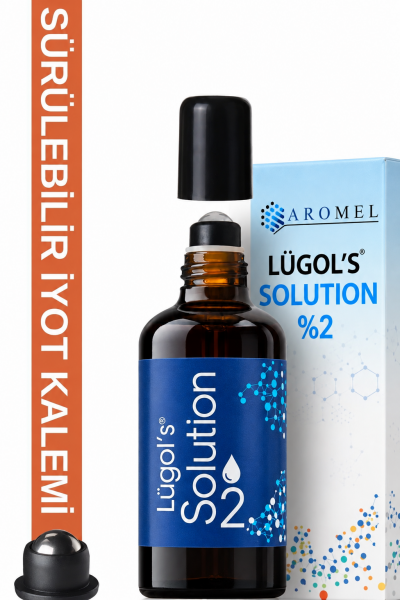 iyot Kafesi Için Lügol %2 Lik | 30 Ml | Sürülebilir Roll-on Başlıklı Cam Şişe | Lugol Iyot Kalemi