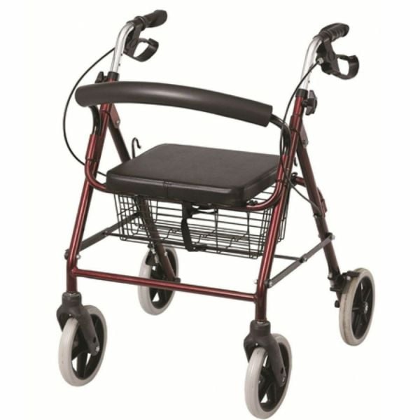 Rolatör | Tekerlekli Oturaklı Yürüteç Walker | Rollator Büyük Tekerlekli