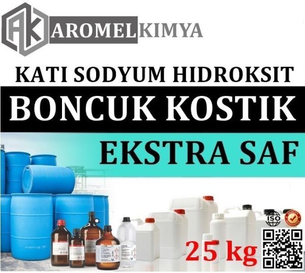 Sodyum Hidroksit, Boncuk Kostik | 25 kg | Ekstra Saf | Sodium Hydroxide Granules