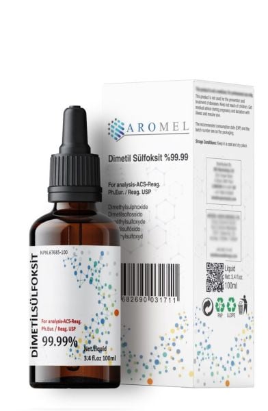 DMSO, Di Metil Sülfoksit 100 ml | Alman Menşei | Cam Şişe