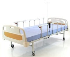 Hepa Karyola 2 Motorlu, ABS Başlıklı, Alüminyum Tabanca Korkuluklu Hasta Karyolası H224-AP