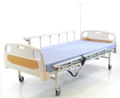 Hepa Karyola 2 Motorlu, ABS Başlıklı, Alüminyum Tabanca Korkuluklu Hasta Karyolası H224-AP