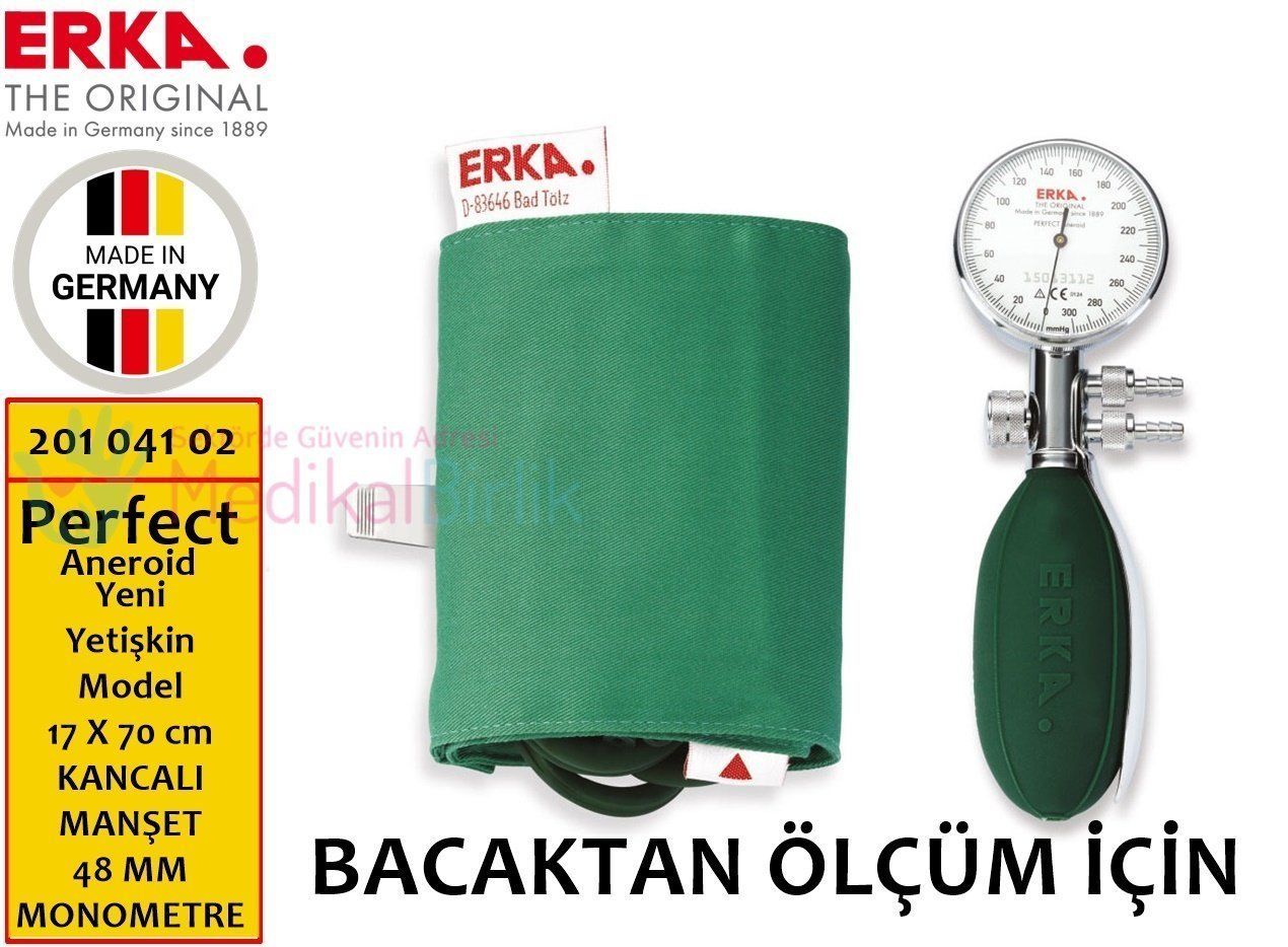 Erka Perfect Aneroid BACAKTAN ÖLÇER BÜYÜK MANŞET Tansiyon Aleti 201 041 02