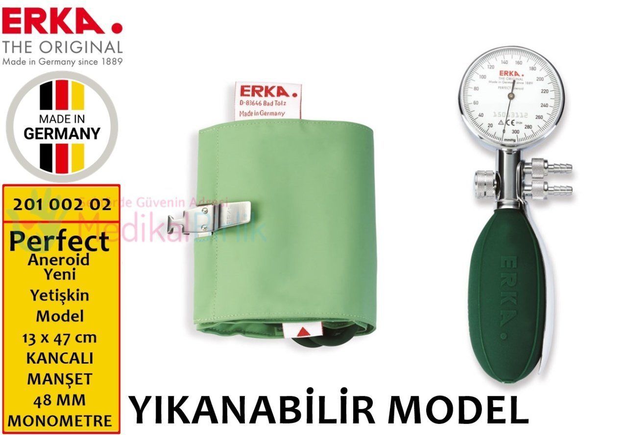 Erkal Perfect Aneroid Erişkin KANCALI YIKANABİLİR MANŞET Tansiyon Aleti 201 002 02