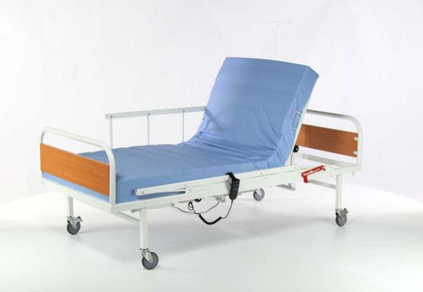 2 Motorlu Hasta Karyolası | Tek hareketle açılan Tabanca Korkuluk