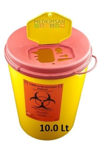Tıbbi Atık Kovası 10.0 Lt 1 Adet, Tıbbi Atık Kutusu 10.0 Lt 1 Adet