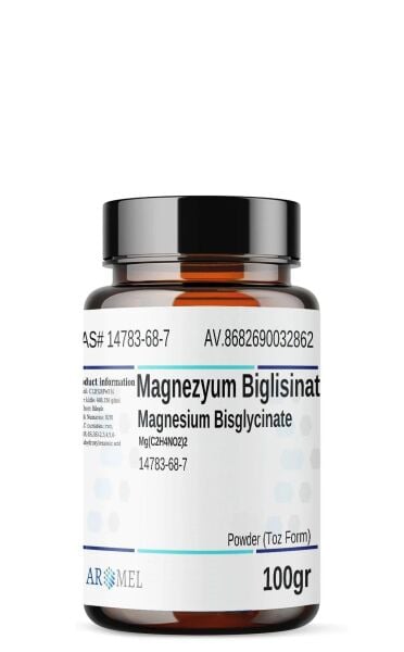 Aromel Magnezyum Biglisinat | 100 gr | Magnesium Bisglycinate