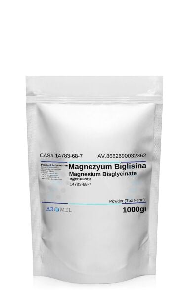 Aromel Magnezyum Biglisinat | 1 Kg | ‎Magnesium Bisglycinate