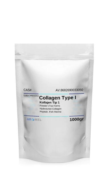 Kolajen Tip 1 | 1000 gr | Marine ‎Collagen Type I | Ekstra Saf Toz Form