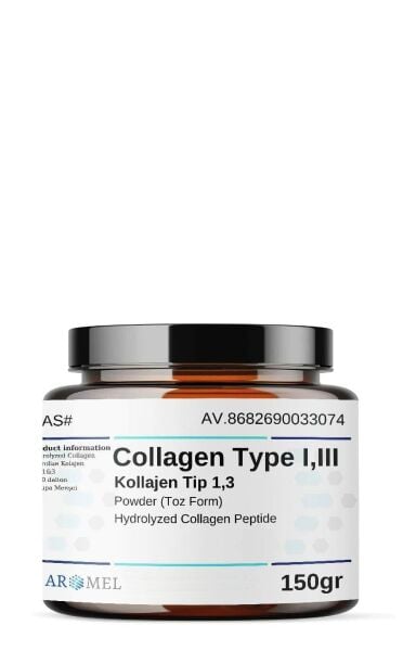 Kolajen Tip 1,3 | 150 gr | ‎Collagen Type I & III | Ekstra Saf Toz Form