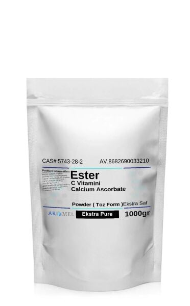 Ester C calcium Ascorbate | 1000 gr | C Vitamini, Kalsiyum Askorbat Ekstra Pure