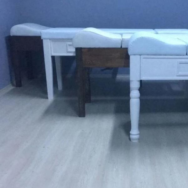 Ahşap Masaj Masası | ÇEKMECELİ | Ahşap Doktor Sedyesi