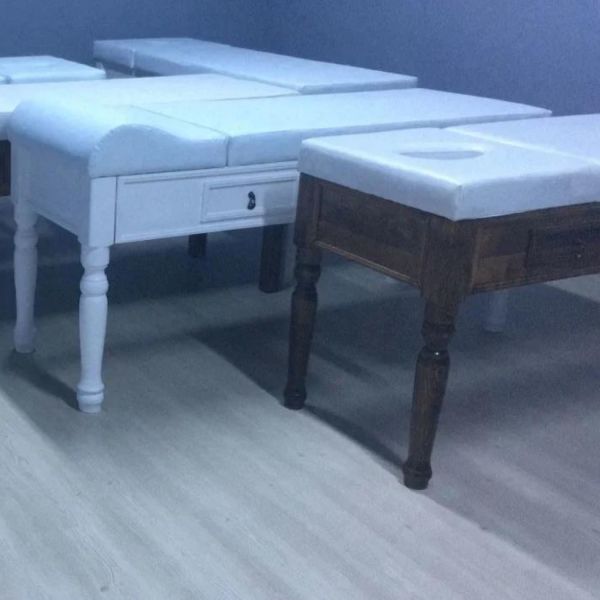 Ahşap Masaj Masası | ÇEKMECELİ | Ahşap Spa Yatağı