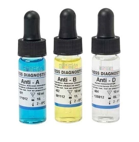 Kan Grubu Test Kiti | Anti A B D Kan Grubu Bakma Seti | Anti A B D Serum seti Kan Grubu Tayin kiti